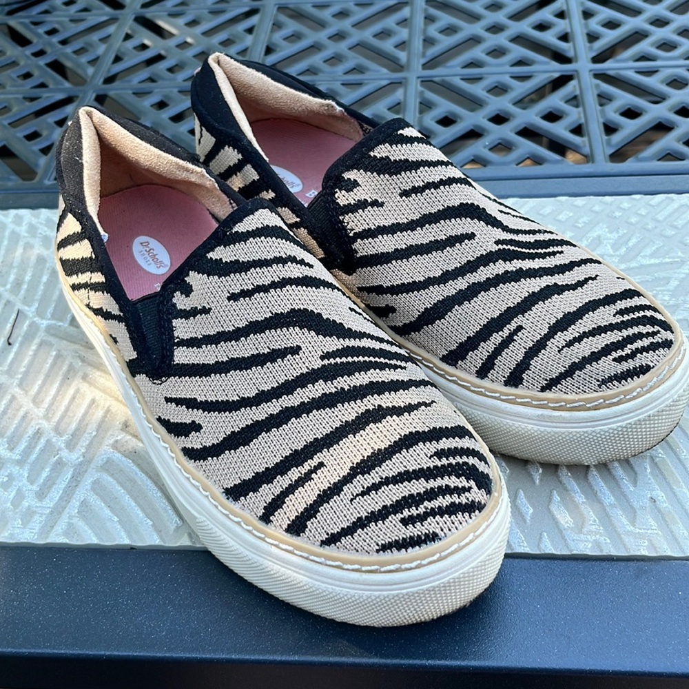 Dr. Scholl’s No Bad Days Tiger Stripe Platform Slip On Sneakers